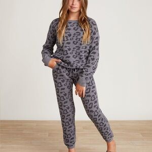 Barefoot Dreams CozyChic Youth Slouchy Pullover and Pants In the Wild Set 8/10